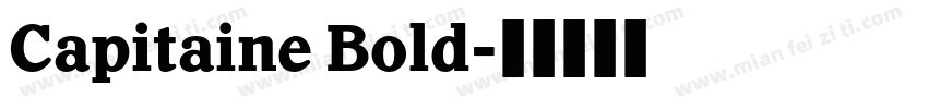 Capitaine Bold字体转换